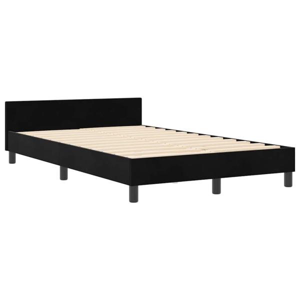 Bettgestell Schwarz 120x190 cm Samt