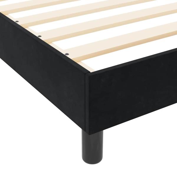 Bettgestell Schwarz 120x190 cm Samt