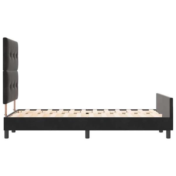Bettgestell Schwarz 120x190 cm Samt