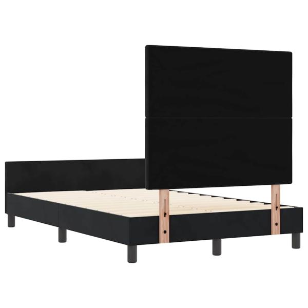 Bettgestell Schwarz 120x190 cm Samt