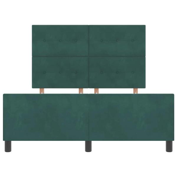 Dunkelgrünes Samt Bettgestell 140x190 cm