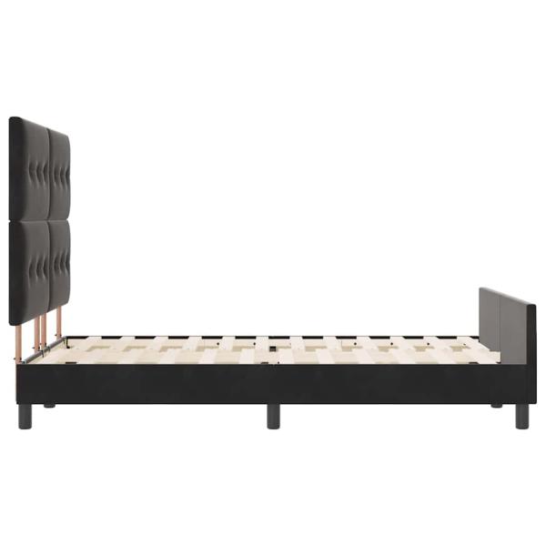 Bettgestell Schwarz 140x200 cm Velvet