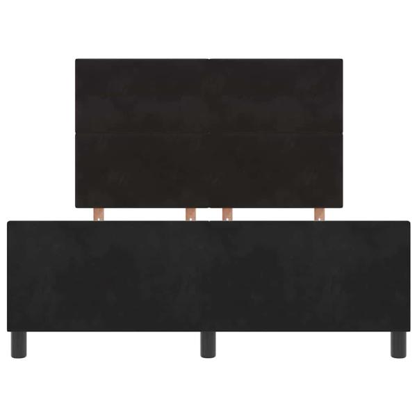 Bettgestell Schwarz 140x200 cm Velvet