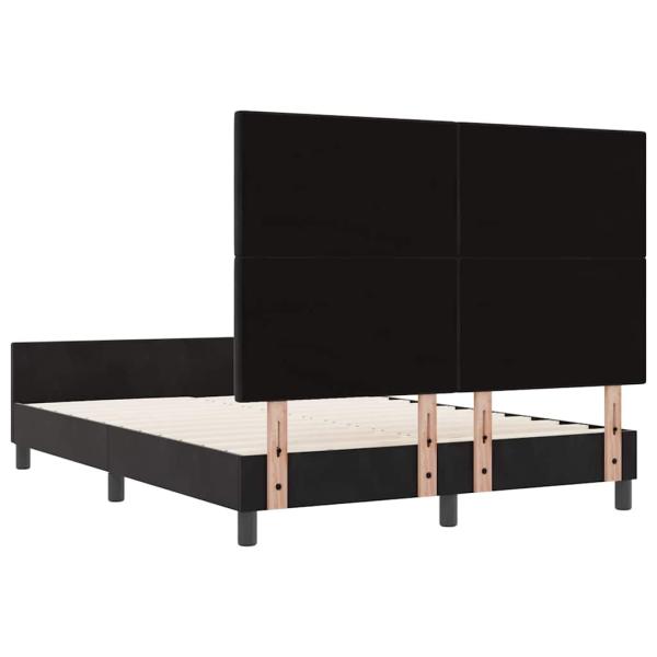 Bettgestell Schwarz 140x200 cm Velvet