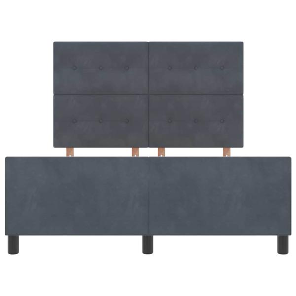 Bettgestell Dunkelgrau 160x200 cm Samt