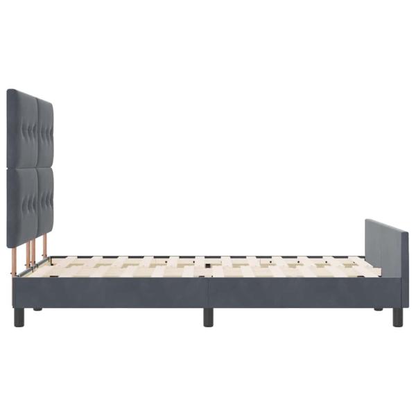Bettgestell Dunkelgrau 160x200 cm Samt