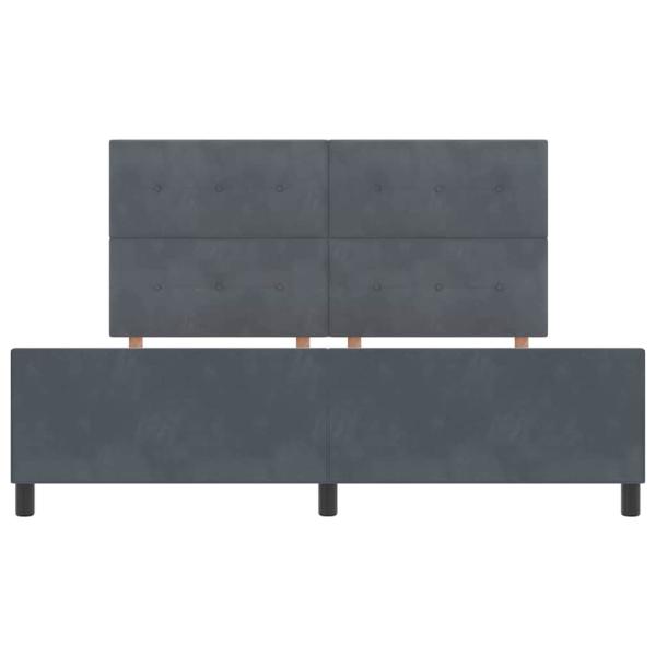 Bettgestell Dunkelgrau 180x200 cm Samt