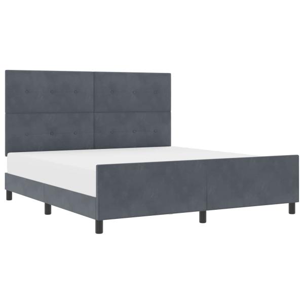 Bettgestell Dunkelgrau 180x200 cm Samt