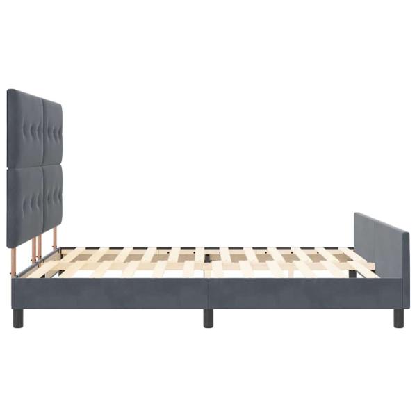 Bettgestell Dunkelgrau 180x200 cm Samt