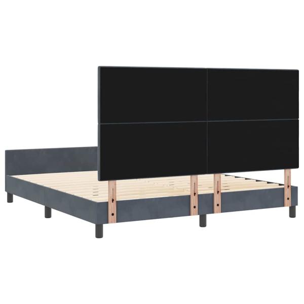 Bettgestell Dunkelgrau 180x200 cm Samt
