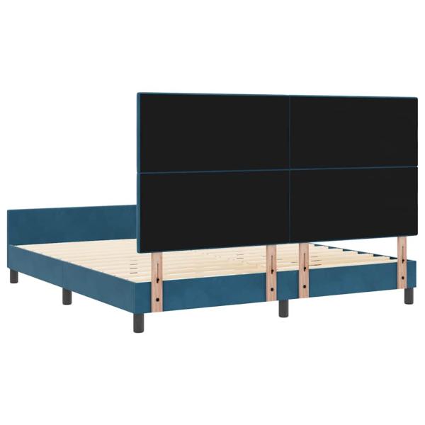 Bettgestell Dunkelblau 180x200 cm Samt