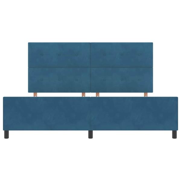 Bettgestell Dunkelblau 200x200 cm Samt