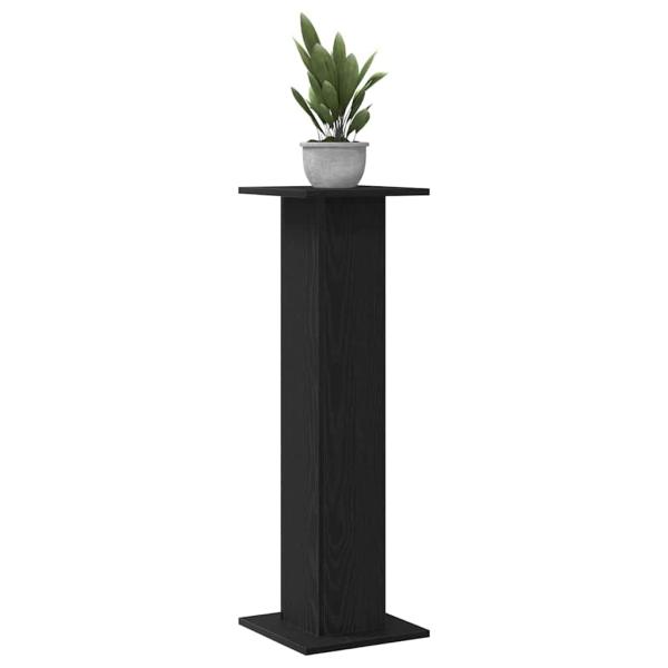 Pflanzenständer 2 pcs Schwarz Eichen-Optik 30 x 30 x 95 cm