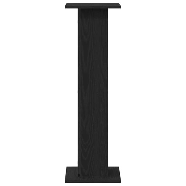 Pflanzenständer 2 Stück Schwarz Eiche 30x30x95 cm Holzwerkstoff