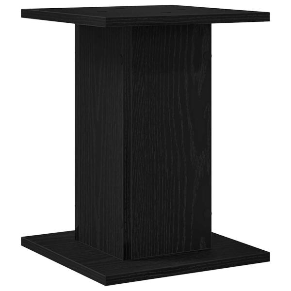 Pflanzenständer 2 Stück Schwarz Eiche 30x30x40 cm Engineered Wood