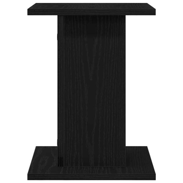 Pflanzenständer 2 Stück Schwarz Eiche 30x30x40 cm Engineered Wood