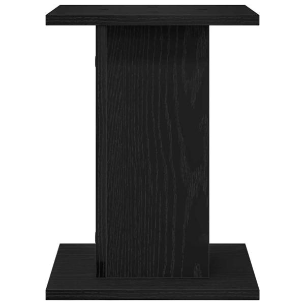 Pflanzenständer 2 Stück Schwarz Eiche 30x30x40 cm Engineered Wood