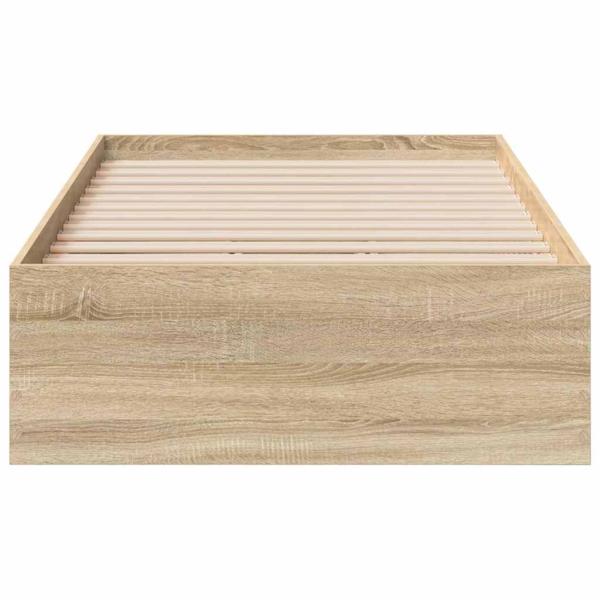 Bettgestell Sonoma Eiche 90x190 cm Spanplatte
