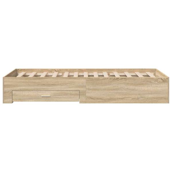 Bettgestell Sonoma Eiche 90x190 cm Spanplatte