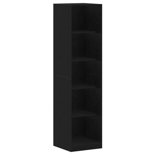 Kleiderschrank aus schwarzer Eiche 50x50x200 cm Möbelspanplatte