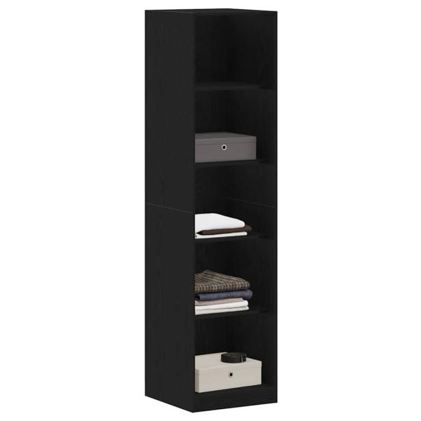 Kleiderschrank aus schwarzer Eiche 50x50x200 cm Möbelspanplatte