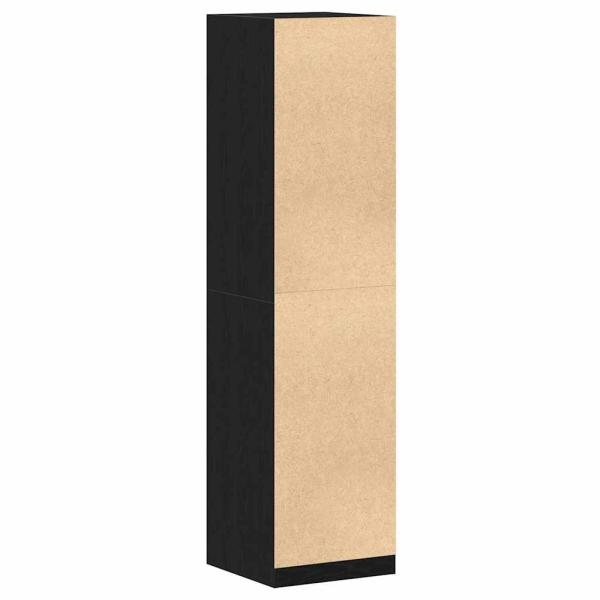 Kleiderschrank aus schwarzer Eiche 50x50x200 cm Möbelspanplatte