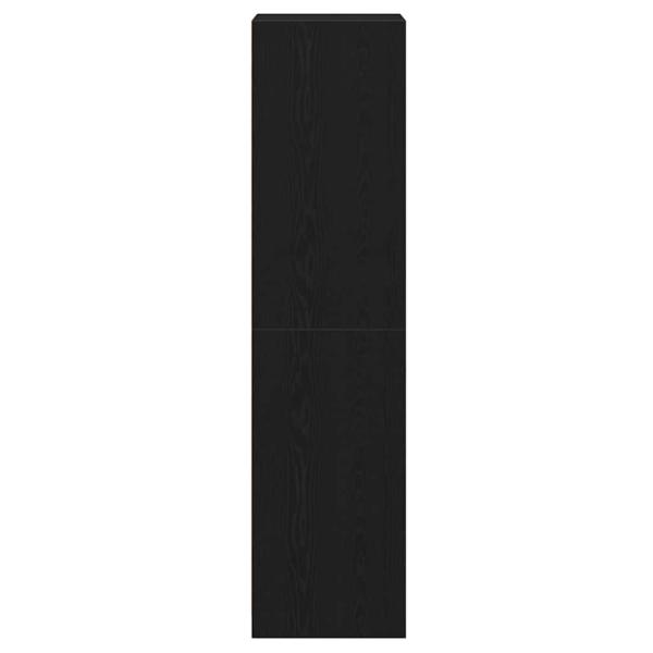 Kleiderschrank aus schwarzer Eiche 50x50x200 cm Möbelspanplatte
