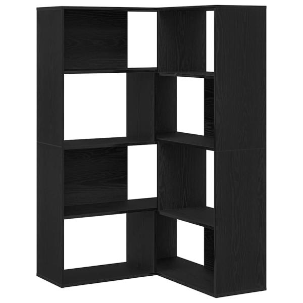 Eckschrank Schwarz Eiche 140x30x140 cm Spanplatte