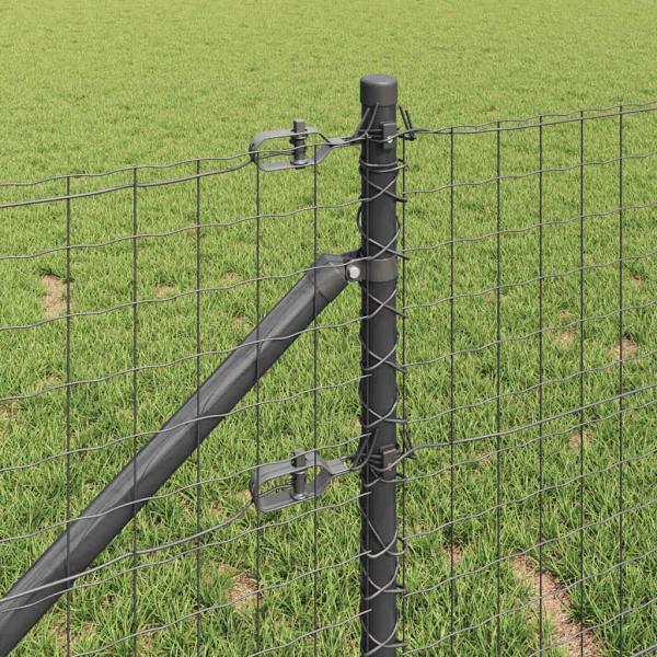 Zaunpfosten mit Spitze 26 Stück Ø32 mm 100 cm Verzinkter Stahl