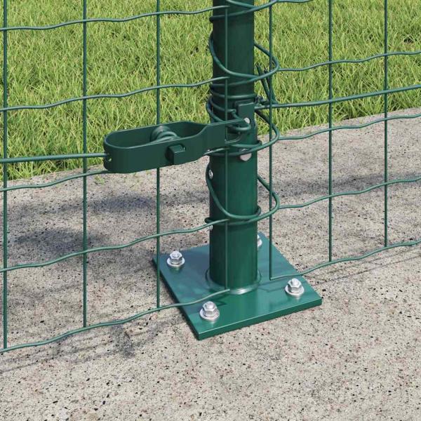 Zaunpfosten Set aus 26 Grün Beton 3,2 x 3,2 x 110 cm Langlebig