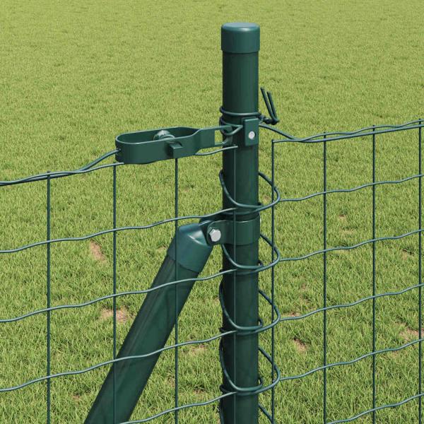 Zaunpfosten Set aus 26 Grün Beton 3,2 x 3,2 x 110 cm Langlebig