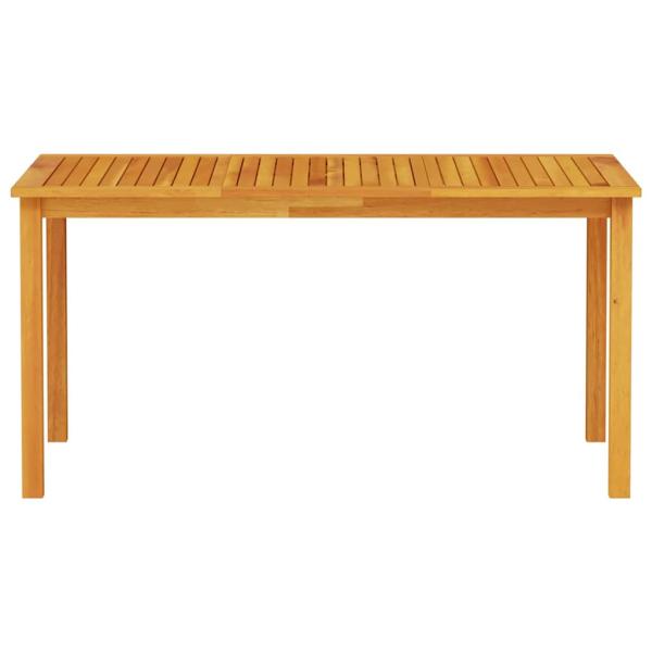 5-teiliges Gartentisch-Set aus massivem Akazienholz, faltbar