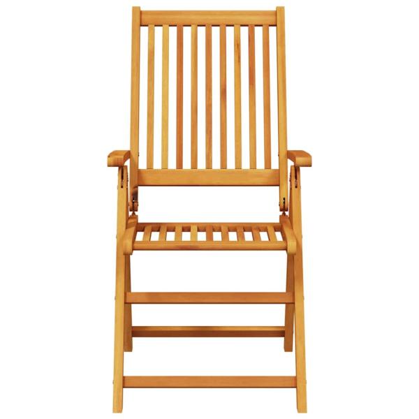 9-teiliges Garten-Esstisch-Set aus massivem Akazienholz, klappbar