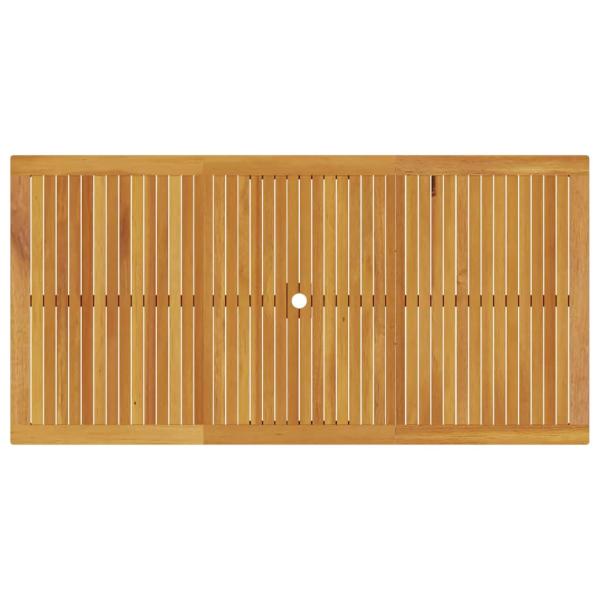 9-teiliges Garten-Esstisch-Set aus massivem Akazienholz, klappbar