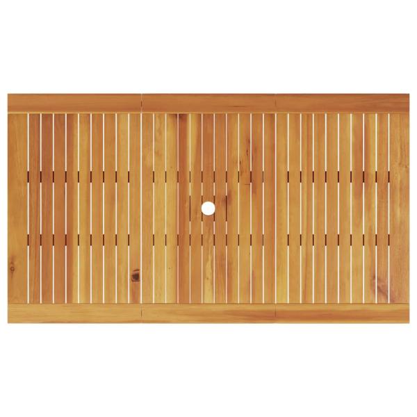 Garten Essgruppe 5 pcs Braun Massivholz Akazie