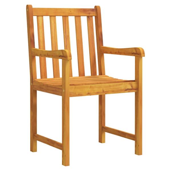 3-teiliges Garten-Esszimmer-Set aus massivem Akazienholz