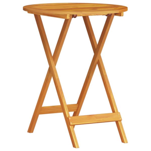 3-teiliges klappbares Bistro-Set aus massivem Akazienholz