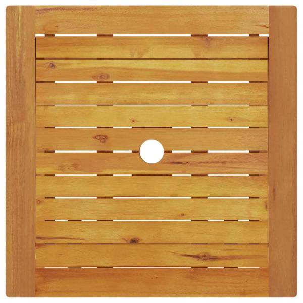 3-teiliges Falt-Bistroset aus massivem Akazienholz