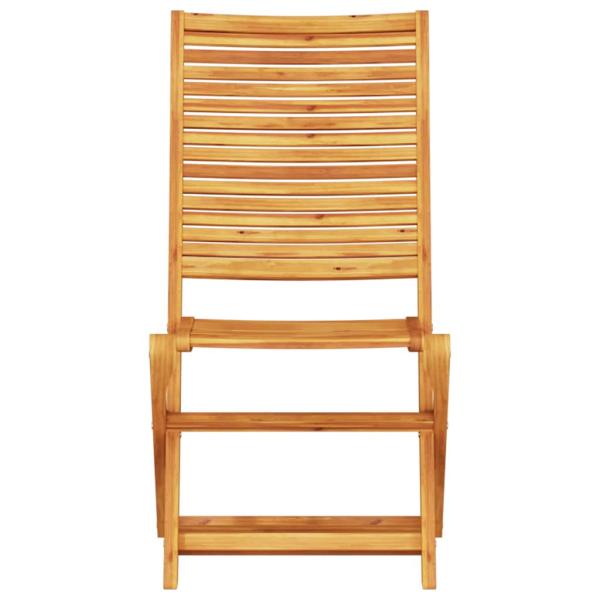 3-teiliges klappbares Bistro-Set aus massivem Akazienholz