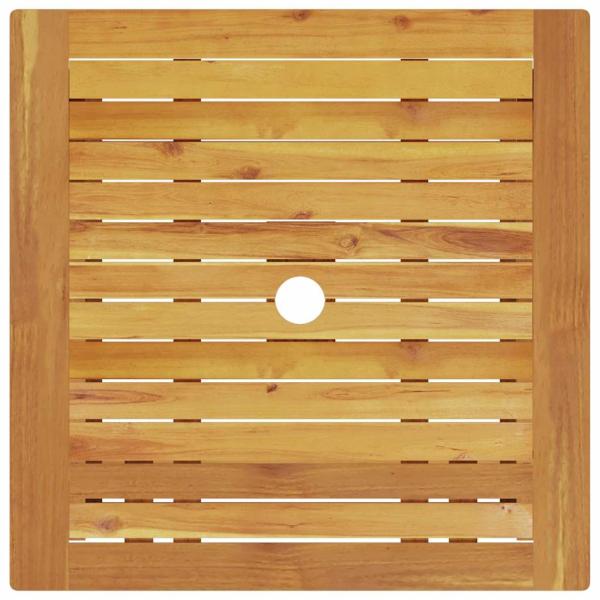 3-teiliges Faltbistro-Set aus massivem Akazienholz