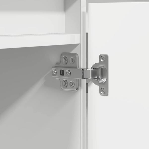 TV-Schrank mit LED Weiß 180x38x49 cm Holzwerkstoff