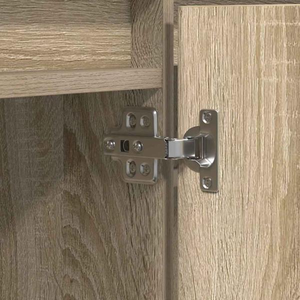 TV-Schrank mit LED Sonoma Eiche 180x38x49 cm Holzwerkstoff