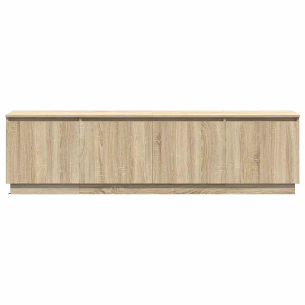 TV-Schrank mit LED Sonoma Eiche 180x38x49 cm Holzwerkstoff