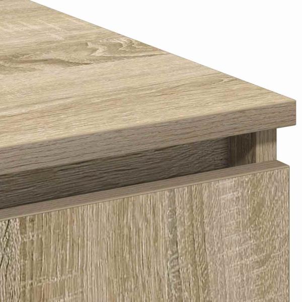 TV-Schrank mit LED Sonoma Eiche 180x38x49 cm Holzwerkstoff