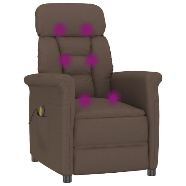 Massagesessel Braun Mikrofasermaterial