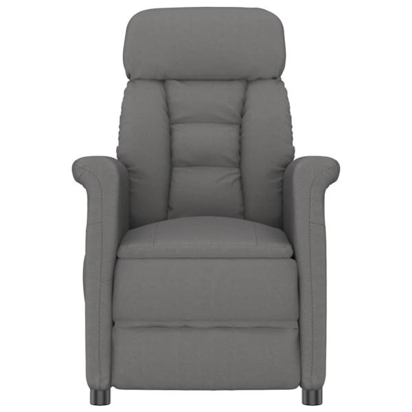 Massagesessel Dunkelgrau Mikrofaser