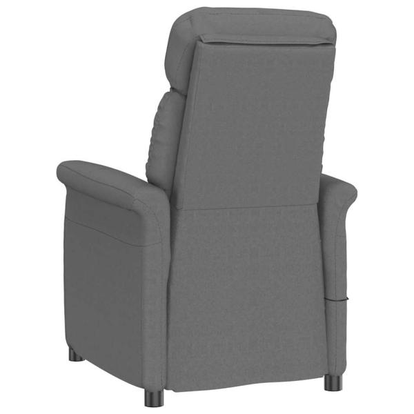 Massagesessel Dunkelgrau Mikrofaser