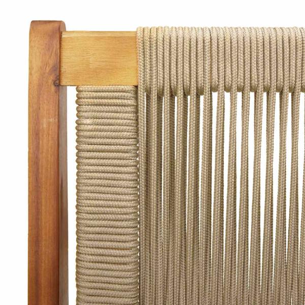 Gartenbank Beige 76x122x73 cm Massivholz Akazie