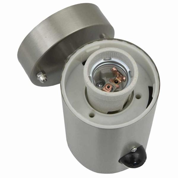 Außenwandleuchten mit Sensor 2 Stück Silber Edelstahl IP44