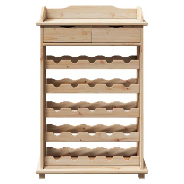Weinfassregal 90x60x30 cm aus massivem Kiefernholz